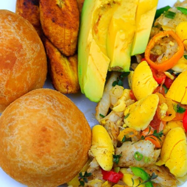Ackee & Saltfish with Dumplings
