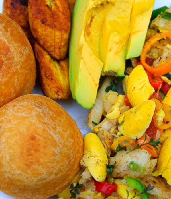 Ackee & Saltfish with Dumplings